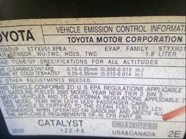 2005 TOYOTA COROLLA, GRAY, S MODEL, AT,  Z25993